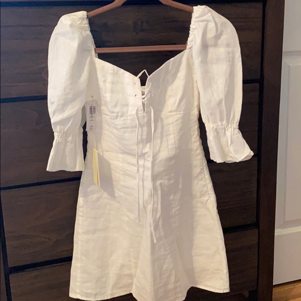 Aritzia White linen dress!